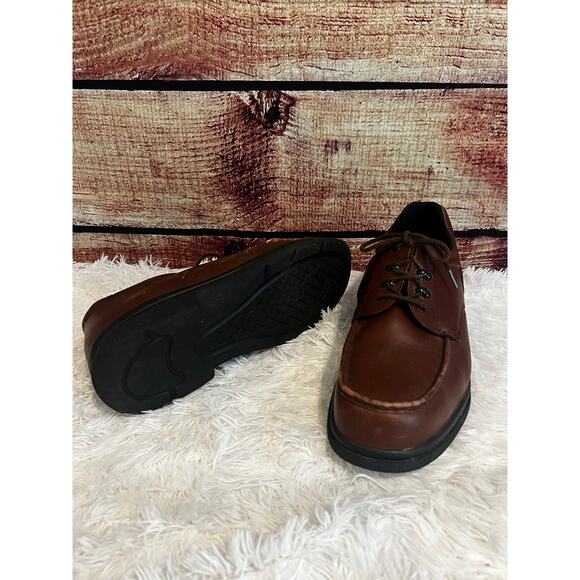 Red Wing Brown Leather Safety Toe Work Shoes Mens 14 Oxford Oil Slip Resistant - Picture 1 of 11